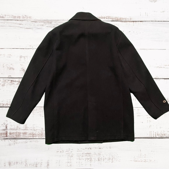 Daniel Cremieux Collection Double Breasted Wool Pea Coat - Picture 7 of 9